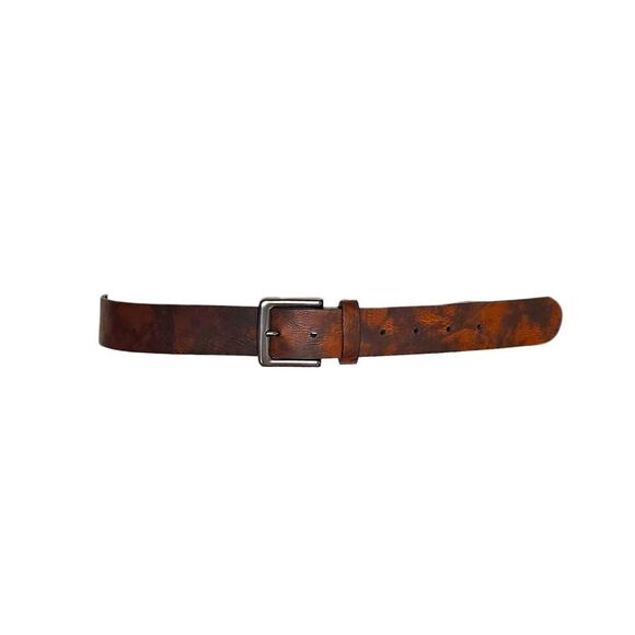 grunge mud-wash leather belt - Picture 1 of 6